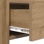vidaXL Konzolový stôl Dub artisan 90 x 35 x 80 cm Kompozitné drevo – Obrázok 7