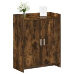 vidaXL Skriňa na topánky Dymový dub 73,5 x 36 x 92 cm Kompozitné drevo – Obrázok 2
