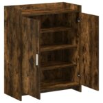 vidaXL Skriňa na topánky Dymový dub 73,5 x 36 x 92 cm Kompozitné drevo – Obrázok 3