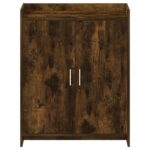 vidaXL Skriňa na topánky Dymový dub 73,5 x 36 x 92 cm Kompozitné drevo – Obrázok 4