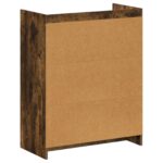 vidaXL Skriňa na topánky Dymový dub 73,5 x 36 x 92 cm Kompozitné drevo – Obrázok 6