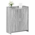 vidaXL Skriňa na topánky s úložiskom Sivý Sonoma 73,5 x 36 x 92 cm – Obrázok 2