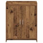 vidaXL Skriňa na topánky s úložiskom Staré drevo 73,5 x 36 x 92 cm – Obrázok 4
