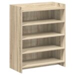vidaXL Skriňa na topánky Dub sonoma 73,5 x 36 x 92 cm Kompozitné drevo