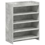 vidaXL Skriňa na topánky s úložiskom Betónovo sivá 73,5 x 36 x 92 cm