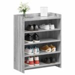 vidaXL Skriňa na topánky s úložiskom Sivý Sonoma 73,5 x 36 x 92 cm – Obrázok 2