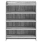 vidaXL Skriňa na topánky s úložiskom Sivý Sonoma 73,5 x 36 x 92 cm – Obrázok 3