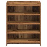 vidaXL Skriňa na topánky s úložiskom Staré drevo 73,5 x 36 x 92 cm – Obrázok 3