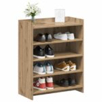 vidaXL Skriňa na topánky s úložiskom Dub artisan 73,5 x 36 x 92 cm – Obrázok 2