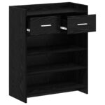 vidaXL Skriňa na topánky Čierny dub 73,5 x 36 x 92 cm Kompozitné drevo – Obrázok 3