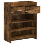 vidaXL Skriňa na topánky Dymový dub 73,5 x 36 x 92 cm Kompozitné drevo – Obrázok 3