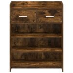 vidaXL Skriňa na topánky Dymový dub 73,5 x 36 x 92 cm Kompozitné drevo – Obrázok 4