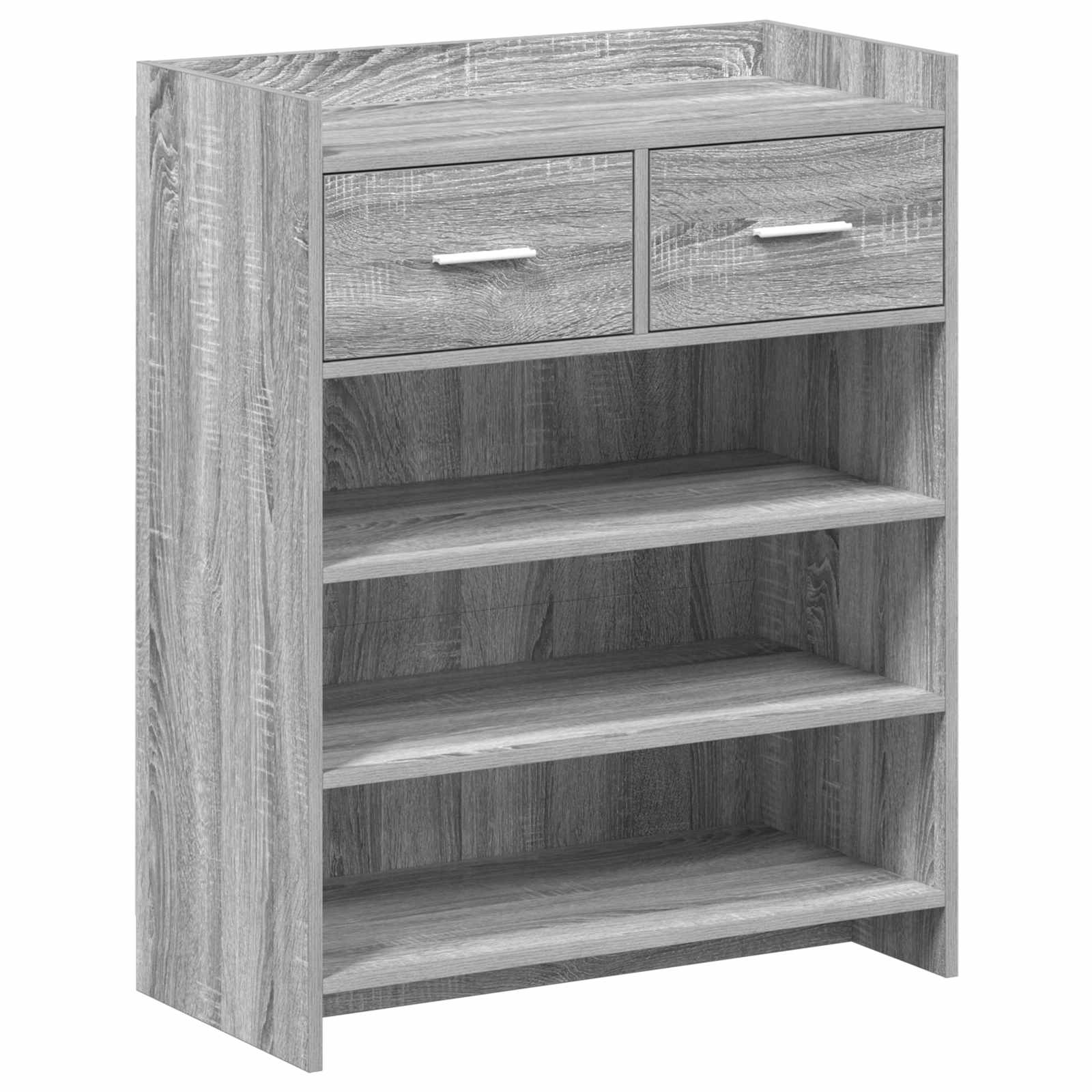 8011328_1.jpg vidaXL Skriňa na topánky so zásuvkou Sivý Sonoma 73,5 x 36 x 92 cm – Obrázok 1