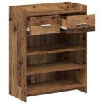 vidaXL Skriňa na topánky so zásuvkou Staré drevo 73,5 x 36 x 92 cm – Obrázok 3