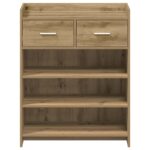 vidaXL Skriňa na topánky so zásuvkou Dub artisan 73,5 x 36 x 92 cm – Obrázok 4
