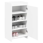 vidaXL Skriňa na topánky Biela 48 x 36 x 92 cm Kompozitné drevo – Obrázok 2