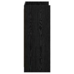 vidaXL Skriňa na topánky Čierny dub 48 x 36 x 92 cm Kompozitné drevo – Obrázok 5