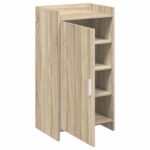 vidaXL Skriňa na topánky Dub sonoma 48 x 36 x 92 cm Kompozitné drevo – Obrázok 3