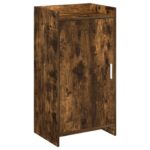 vidaXL Skriňa na topánky Dymový dub 48 x 36 x 92 cm Kompozitné drevo