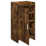vidaXL Skriňa na topánky Dymový dub 48 x 36 x 92 cm Kompozitné drevo – Obrázok 3