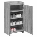 vidaXL Skriňa na topánky Sivý Sonoma 48 x 36 x 92 cm Kompozitné drevo – Obrázok 2