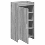 vidaXL Skriňa na topánky Sivý Sonoma 48 x 36 x 92 cm Kompozitné drevo – Obrázok 3