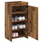 vidaXL Skriňa na topánky Staré drevo 48 x 36 x 92 cm Kompozitné drevo – Obrázok 2