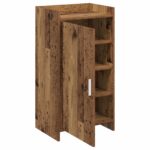 vidaXL Skriňa na topánky Staré drevo 48 x 36 x 92 cm Kompozitné drevo – Obrázok 3
