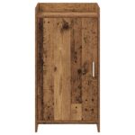 vidaXL Skriňa na topánky Staré drevo 48 x 36 x 92 cm Kompozitné drevo – Obrázok 4