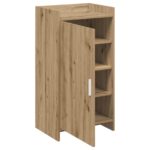 vidaXL Skriňa na topánky Dub artisan 48 x 36 x 92 cm Kompozitné drevo – Obrázok 3