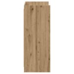 vidaXL Skriňa na topánky Dub artisan 48 x 36 x 92 cm Kompozitné drevo – Obrázok 5