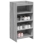 vidaXL Skriňa na topánky Sivý Sonoma 48 x 36 x 92 cm Kompozitné drevo – Obrázok 2