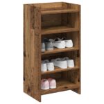 vidaXL Skriňa na topánky Staré drevo 48 x 36 x 92 cm Kompozitné drevo – Obrázok 2