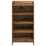 vidaXL Skriňa na topánky Staré drevo 48 x 36 x 92 cm Kompozitné drevo – Obrázok 3