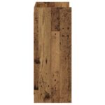 vidaXL Skriňa na topánky Staré drevo 48 x 36 x 92 cm Kompozitné drevo – Obrázok 4