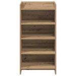 vidaXL Skriňa na topánky Dub artisan 48 x 36 x 92 cm Kompozitné drevo – Obrázok 3