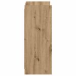vidaXL Skriňa na topánky Dub artisan 48 x 36 x 92 cm Kompozitné drevo – Obrázok 4