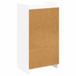 vidaXL Skriňa na topánky Biela 48 x 36 x 92 cm Kompozitné drevo – Obrázok 6
