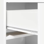 vidaXL Skriňa na topánky Biela 48 x 36 x 92 cm Kompozitné drevo – Obrázok 7