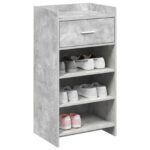 vidaXL Skriňa na topánky so zásuvkou Betónovo sivá 48 x 36 x 92 cm – Obrázok 2
