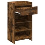 vidaXL Skriňa na topánky Dymový dub 48 x 36 x 92 cm Kompozitné drevo – Obrázok 3