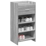 vidaXL Skriňa na topánky Sivý Sonoma 48 x 36 x 92 cm Kompozitné drevo – Obrázok 2