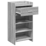 vidaXL Skriňa na topánky Sivý Sonoma 48 x 36 x 92 cm Kompozitné drevo – Obrázok 3