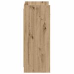 vidaXL Skriňa na topánky Dub artisan 48 x 36 x 92 cm Kompozitné drevo – Obrázok 5
