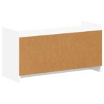 vidaXL Skriňa na topánky Biela 100 x 39,5 x 51 cm Kompozitné drevo – Obrázok 6
