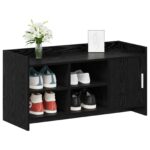 vidaXL Skriňa na topánky s úložiskom Čierny dub 100 x 39,5 x 51 cm – Obrázok 2