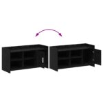 vidaXL Skriňa na topánky s úložiskom Čierny dub 100 x 39,5 x 51 cm – Obrázok 9