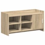 vidaXL Skriňa na topánky s úložiskom Dub sonoma 100 x 39,5 x 51 cm