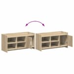 vidaXL Skriňa na topánky s úložiskom Dub sonoma 100 x 39,5 x 51 cm – Obrázok 9