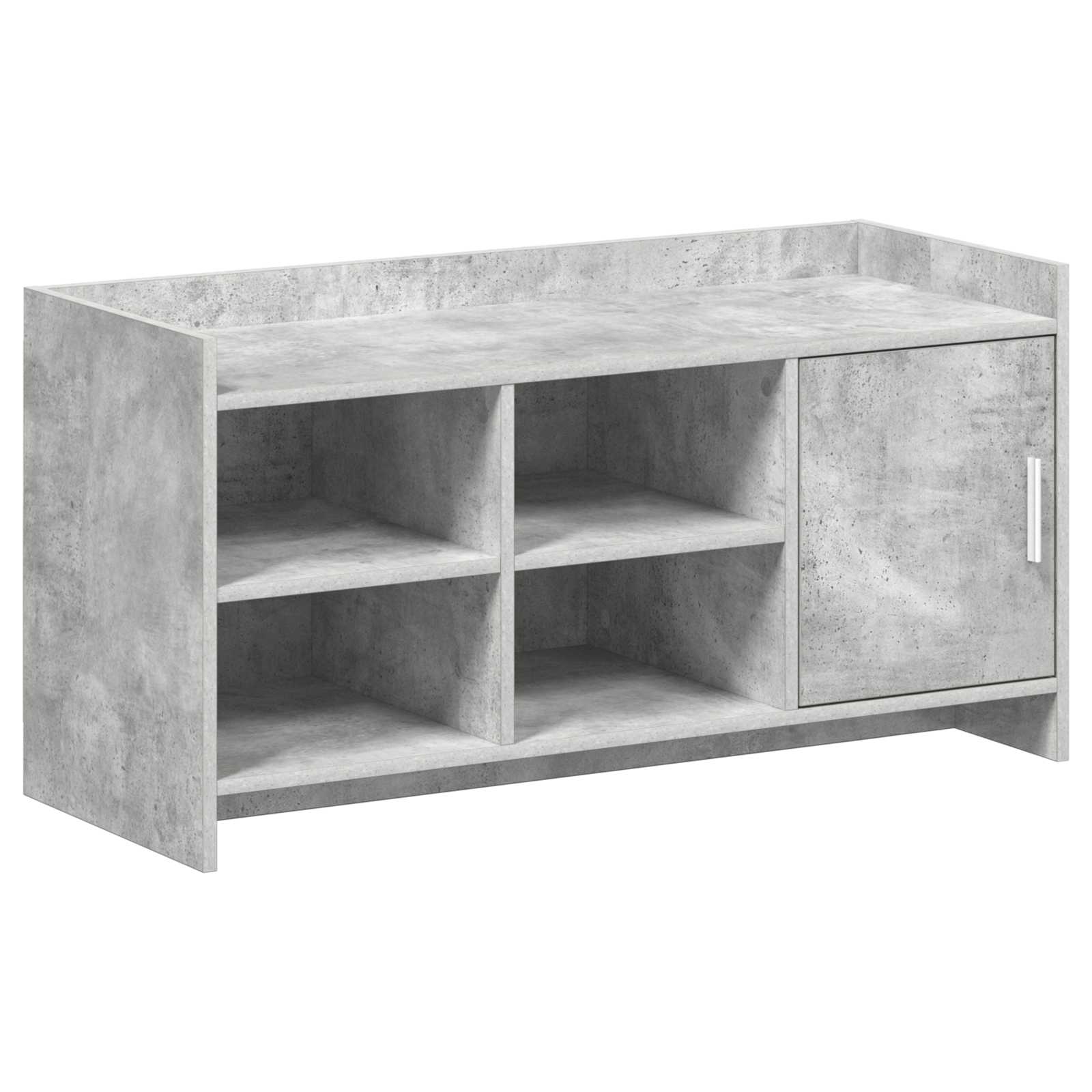 8011358_1.jpg vidaXL Skriňa na topánky s úložiskom Betónovo sivá 100 x 39,5 x 51 cm – Obrázok 1